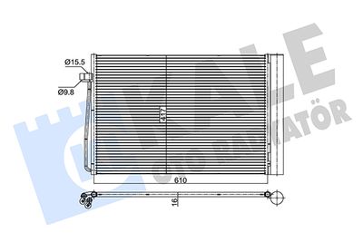 343060 KALE OTO RADYATÖR Конденсатор, кондиционер