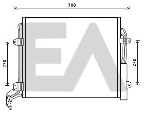 30C77041 EACLIMA Конденсатор, кондиционер