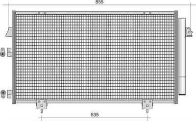 350203388000 MAGNETI MARELLI Конденсатор, кондиционер