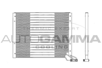 101826 AUTOGAMMA Конденсатор, кондиционер