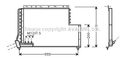 VO5078 AVA QUALITY COOLING Конденсатор, кондиционер