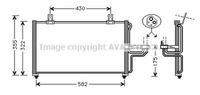 KA5005 AVA QUALITY COOLING Конденсатор, кондиционер