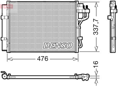 DCN41023 DENSO Конденсатор, кондиционер