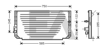 30C71029 EACLIMA Конденсатор, кондиционер