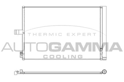 107647 AUTOGAMMA Конденсатор, кондиционер
