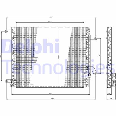 TSP0225190 DELPHI Конденсатор, кондиционер