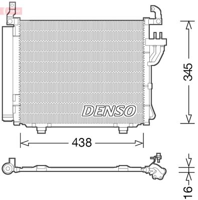 DCN41003 DENSO Конденсатор, кондиционер