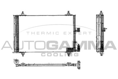 102748 AUTOGAMMA Конденсатор, кондиционер