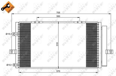 35659 NRF Конденсатор, кондиционер