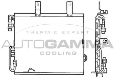 101573 AUTOGAMMA Конденсатор, кондиционер