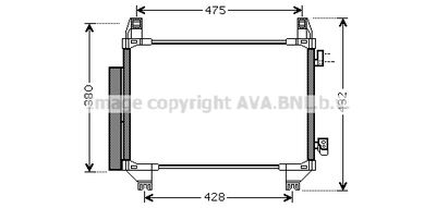 TO5665D AVA QUALITY COOLING Конденсатор, кондиционер