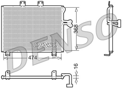 DCN06013 DENSO Конденсатор, кондиционер