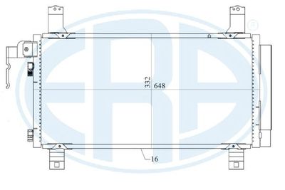 667154 ERA Конденсатор, кондиционер