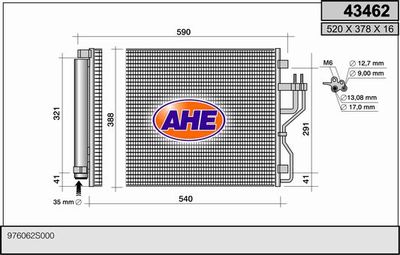 43462 AHE Конденсатор, кондиционер