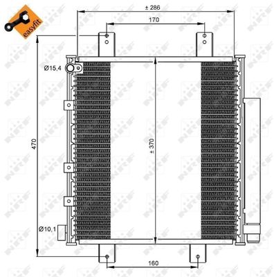 35856 NRF Конденсатор, кондиционер