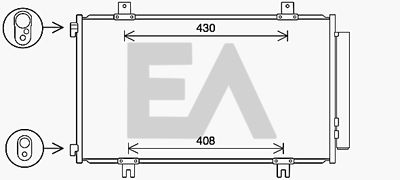 30C69024 EACLIMA Конденсатор, кондиционер