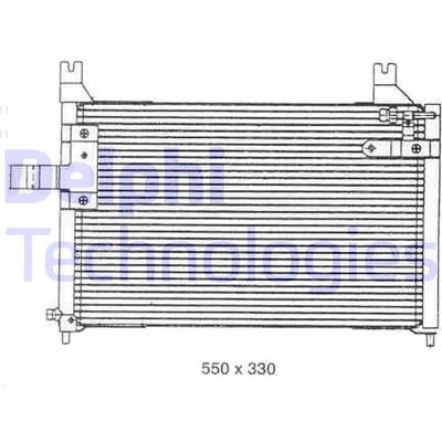 TSP0225301 DELPHI Конденсатор, кондиционер