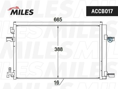 ACCB017 MILES Конденсатор, кондиционер