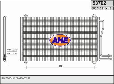 53702 AHE Конденсатор, кондиционер