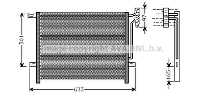 BW5203 AVA QUALITY COOLING Конденсатор, кондиционер