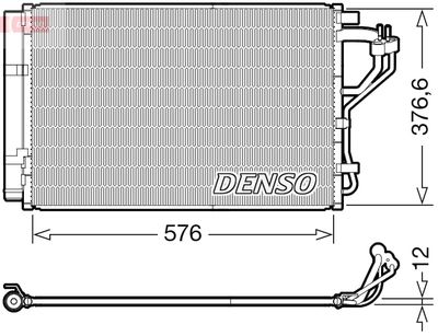 DCN41010 DENSO Конденсатор, кондиционер