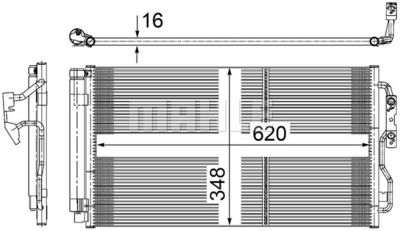 AC652000S MAHLE Конденсатор, кондиционер