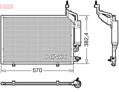 DCN10050 DENSO Конденсатор, кондиционер
