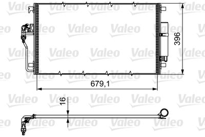 814374 VALEO Конденсатор, кондиционер