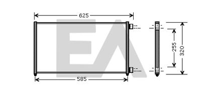 30C25049 EACLIMA Конденсатор, кондиционер