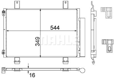 AC456000S MAHLE Конденсатор, кондиционер