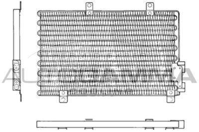 101762 AUTOGAMMA Конденсатор, кондиционер