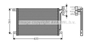 BW5215 AVA QUALITY COOLING Конденсатор, кондиционер