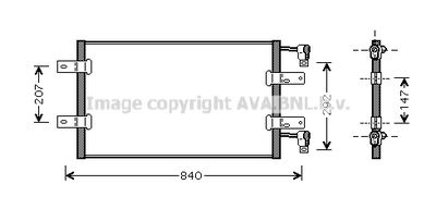 RTA5314 AVA QUALITY COOLING Конденсатор, кондиционер