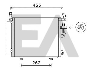 30C28066 EACLIMA Конденсатор, кондиционер