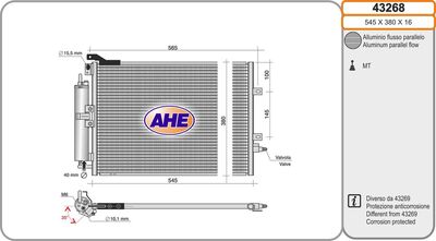 43268 AHE Конденсатор, кондиционер