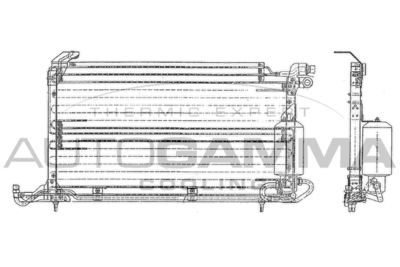 102814 AUTOGAMMA Конденсатор, кондиционер