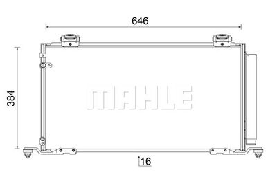 AC823000S MAHLE Конденсатор, кондиционер