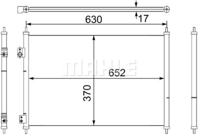 AC755000S MAHLE Конденсатор, кондиционер