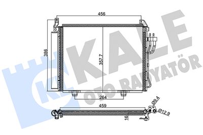 391800 KALE OTO RADYATÖR Конденсатор, кондиционер