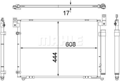 AC494000S MAHLE Конденсатор, кондиционер