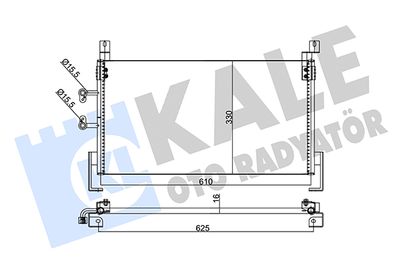 345650 KALE OTO RADYATÖR Конденсатор, кондиционер