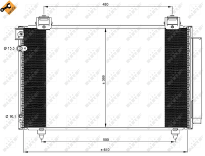 WG2161009 WILMINK GROUP Конденсатор, кондиционер