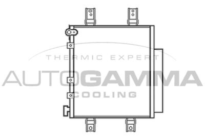 105457 AUTOGAMMA Конденсатор, кондиционер