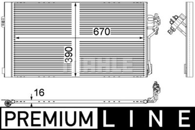 AC762000P MAHLE Конденсатор, кондиционер