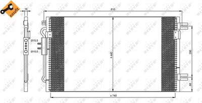 35799 NRF Конденсатор, кондиционер