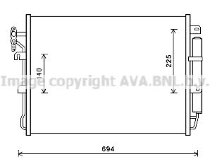 AUA5215D AVA QUALITY COOLING Конденсатор, кондиционер