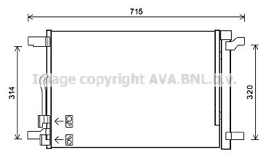 VNA5335D AVA QUALITY COOLING Конденсатор, кондиционер