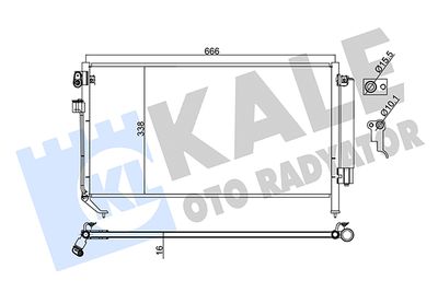 382900 KALE OTO RADYATÖR Конденсатор, кондиционер