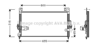 MTA5115 AVA QUALITY COOLING Конденсатор, кондиционер