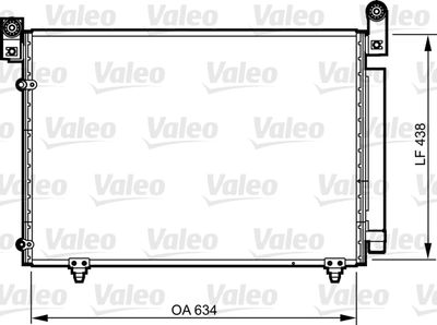 814266 VALEO Конденсатор, кондиционер